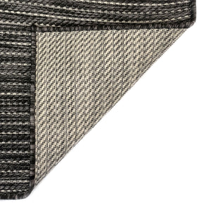 Liora Manne Carmel Texture Stripe Indoor Outdoor Area Rug Black