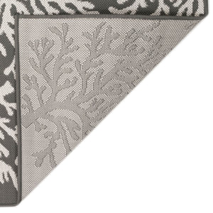 Liora Manne Carmel Coral Indoor Outdoor Area Rug Grey