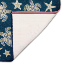 Load image into Gallery viewer, Liora Manne Esencia Turtle And Stars Indoor Outdoor Mat Navy