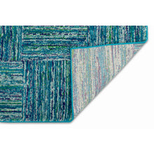 Load image into Gallery viewer, Liora Manne Fiesta Squares Indoor Rug Aqua