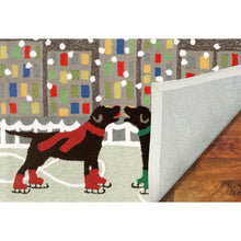 Load image into Gallery viewer, Liora Manne Frontporch Holiday Ice Dogs Indoor Outdoor Area Rug Multi