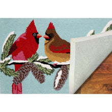 Load image into Gallery viewer, Liora Manne Frontporch Cardinals Indoor Outdoor Area Rug Sky