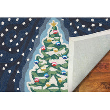 Load image into Gallery viewer, Liora Manne Frontporch Xmas Tree Indoor Outdoor Area Rug Midnight