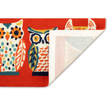 Load image into Gallery viewer, Liora Manne Frontporch What A Hoot Indoor Outdoor Area Rug Red