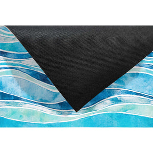 Liora Manne Illusions Wave Indoor Outdoor Mat Ocean