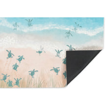 Load image into Gallery viewer, Liora Manne Illusions Turtle Beach Indoor Outdoor Mat Aqua