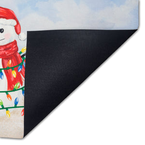 Liora Manne Illusions Beach Snowman Indoor Outdoor Mat Ocean