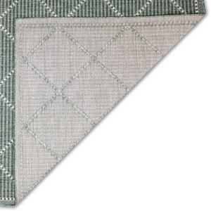 Liora Manne Malibu Checker Diamond Indoor Outdoor Area Rug Green