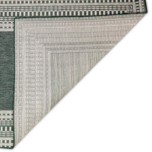 Liora Manne Malibu Etched Border Indoor Outdoor Area Rug Green