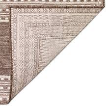 Load image into Gallery viewer, Liora Manne Malibu Etched Border Indoor Outdoor Area Rug Neutral
