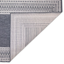 Load image into Gallery viewer, Liora Manne Malibu Etched Border Indoor Outdoor Area Rug Navy