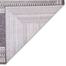 Load image into Gallery viewer, Liora Manne Malibu Etched Border Indoor Outdoor Area Rug Charcoal