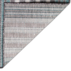 Liora Manne Malibu Faded Stripe Indoor Outdoor Area Rug Aqua