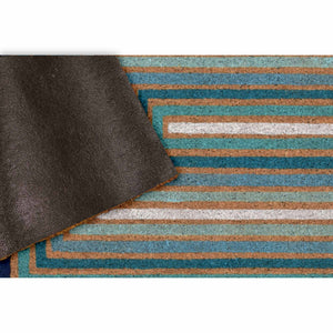 Liora Manne Natura Boxes Outdoor Door Mat Blue