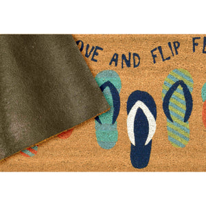 Liora Manne Natura Flip Flops Outdoor Door Mat Cool