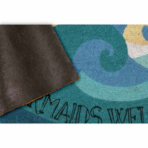 Liora Manne Natura Mermaids Welcome Outdoor Door Mat Ocean