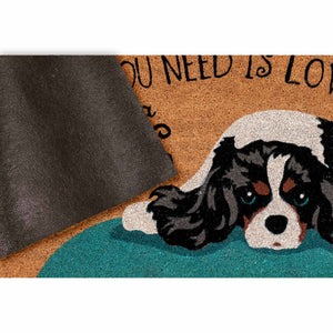 Liora Manne Natura Love And A Dog Outdoor Door Mat Natural