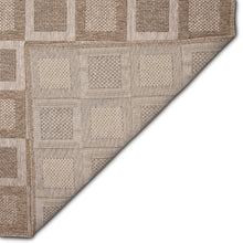 Load image into Gallery viewer, Liora Manne Orly Squares Indoor Outdoor Area Rug Natural