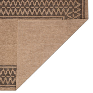 Liora Manne Sahara Diamond Border Indoor Outdoor Area Rug Natural