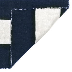 Liora Manne Sorrento Rugby Stripe Indoor Outdoor Area Rug Navy