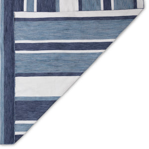 Liora Manne Sorrento Boat Stripe Indoor Outdoor Area Rug Navy