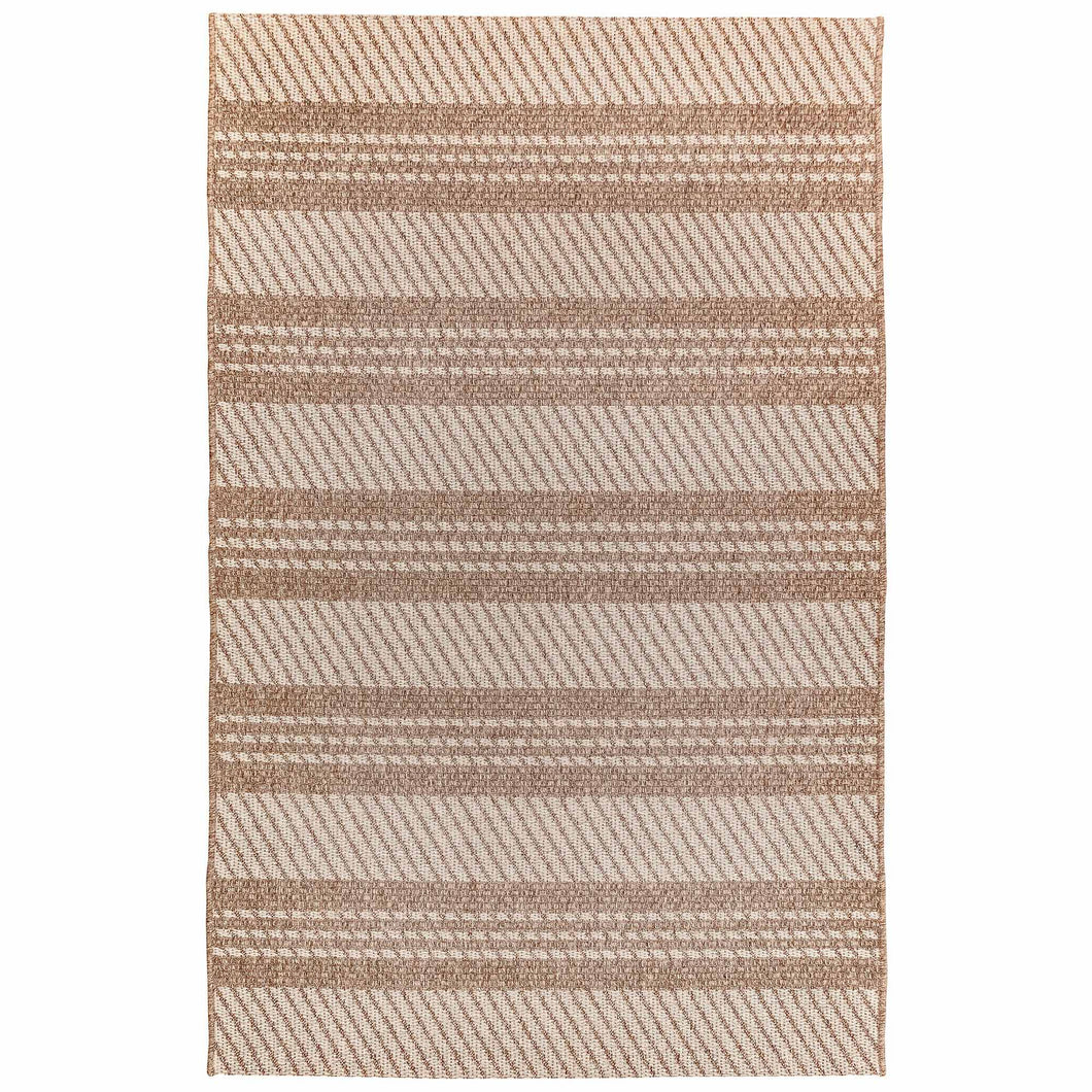 Liora Manne Belmont Horizontal Stripe Indoor Outdoor Area Rug Beige 9'2