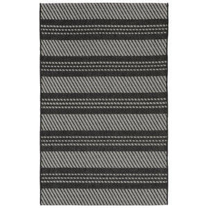 Liora Manne Belmont Horizontal Stripe Indoor Outdoor Area Rug Charcoal