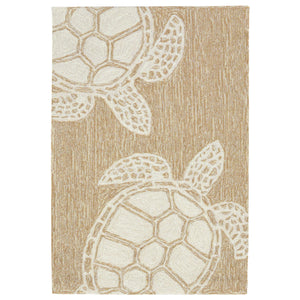 Liora Manne Capri Turtle Indoor Outdoor Area Rug Neutral