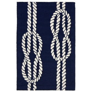 Liora Manne Capri Ropes Indoor Outdoor Area Rug Navy