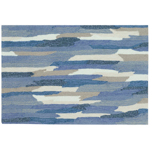 Liora Manne Capri Cloud Indoor Outdoor Area Rug Soft Blue