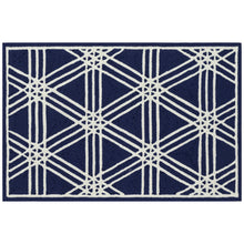 Load image into Gallery viewer, Liora Manne Capri Hex Indoor Outdoor Rug Navy