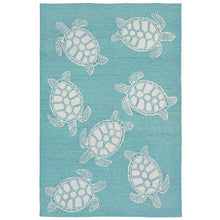 Load image into Gallery viewer, Liora Manne Capri Turtle Indoor Outdoor Area Rug Aqua