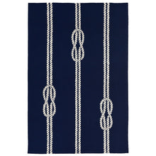 Load image into Gallery viewer, Liora Manne Capri Ropes Indoor Outdoor Area Rug Navy