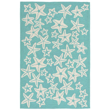 Load image into Gallery viewer, Liora Manne Capri Starfish Indoor Outdoor Area Rug Aqua