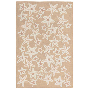 Liora Manne Capri Starfish Indoor Outdoor Area Rug Neutral