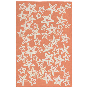 Liora Manne Capri Starfish Indoor Outdoor Area Rug Coral