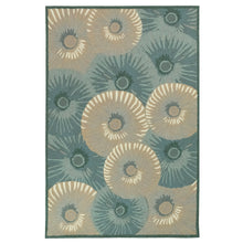 Load image into Gallery viewer, Liora Manne Capri Pleated Inkcap Indoor Outdoor Area Rug Aqua