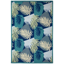 Load image into Gallery viewer, Liora Manne Capri Patchwork Palms Indoor Outdoor Area Rug Navy