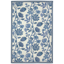 Load image into Gallery viewer, Liora Manne Capri Floral Vine Indoor Outdoor Area Rug Blue