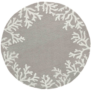 Liora Manne Capri Coral Border Indoor Outdoor Area Rug Silver