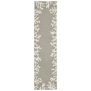 Liora Manne Capri Coral Border Indoor Outdoor Area Rug Silver