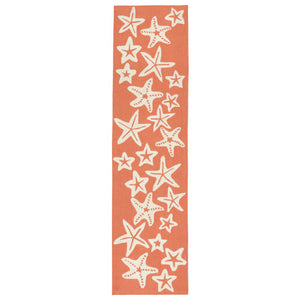 Liora Manne Capri Starfish Indoor Outdoor Area Rug Coral