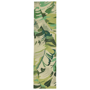 Liora Manne Capri Palm Leaf Indoor Outdoor Area Rug Green