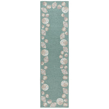 Load image into Gallery viewer, Liora Manne Capri Seashell Border Indoor Outdoor Area Rug Aqua