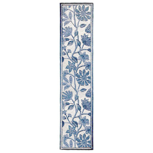 Liora Manne Capri Floral Vine Indoor Outdoor Area Rug Blue