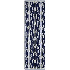 Liora Manne Capri Hex Indoor Outdoor Rug Navy