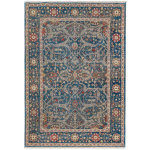 Liora Manne Calais Oushak Indoor Outdoor Area Rug Navy