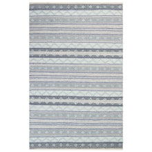 Load image into Gallery viewer, Liora Manne Cosmos Gypsy Stripe Indoor Outdoor Area Rug Blue