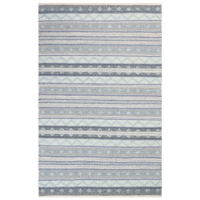 Liora Manne Cosmos Gypsy Stripe Indoor Outdoor Area Rug Blue