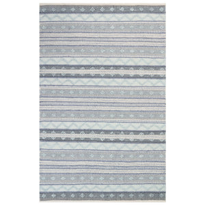 Liora Manne Cosmos Gypsy Stripe Indoor Outdoor Area Rug Blue